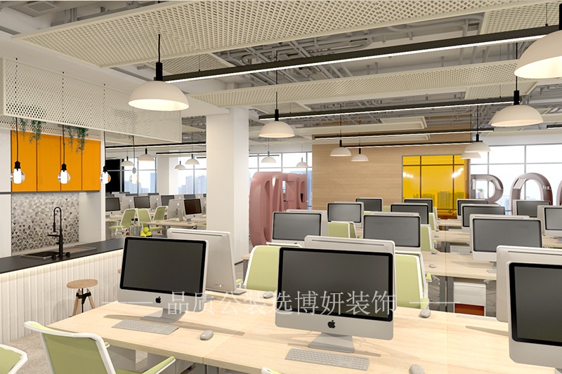 博妍测评公司办公室装修设计效果图